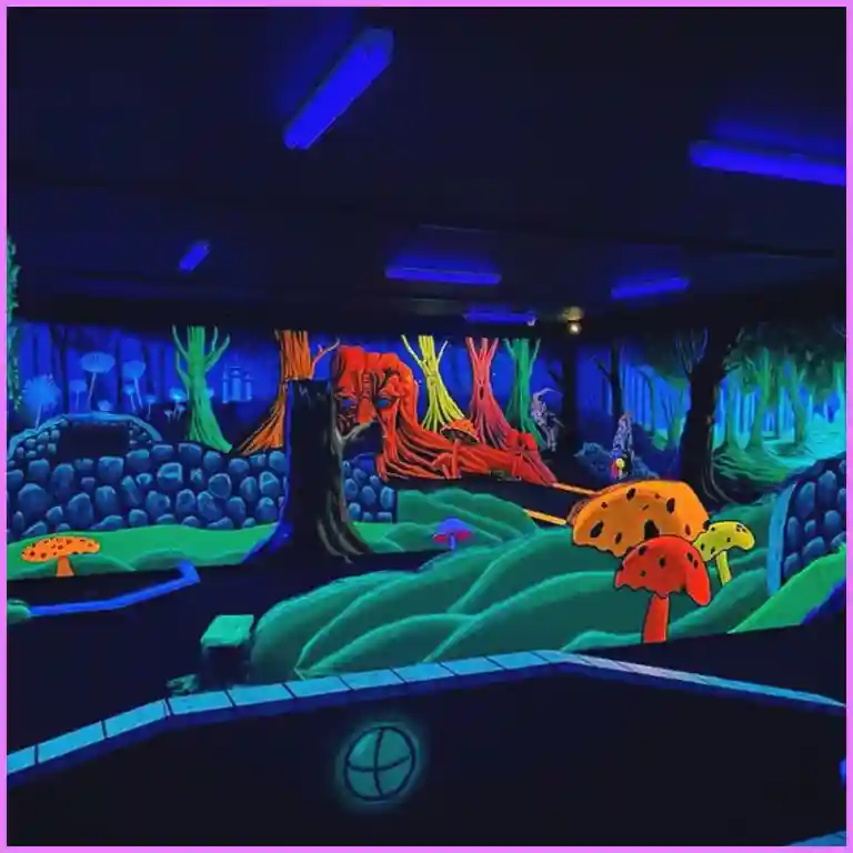 Things To Do in Clarksville TN - D&D Blacklight Mini Golf in 3D
